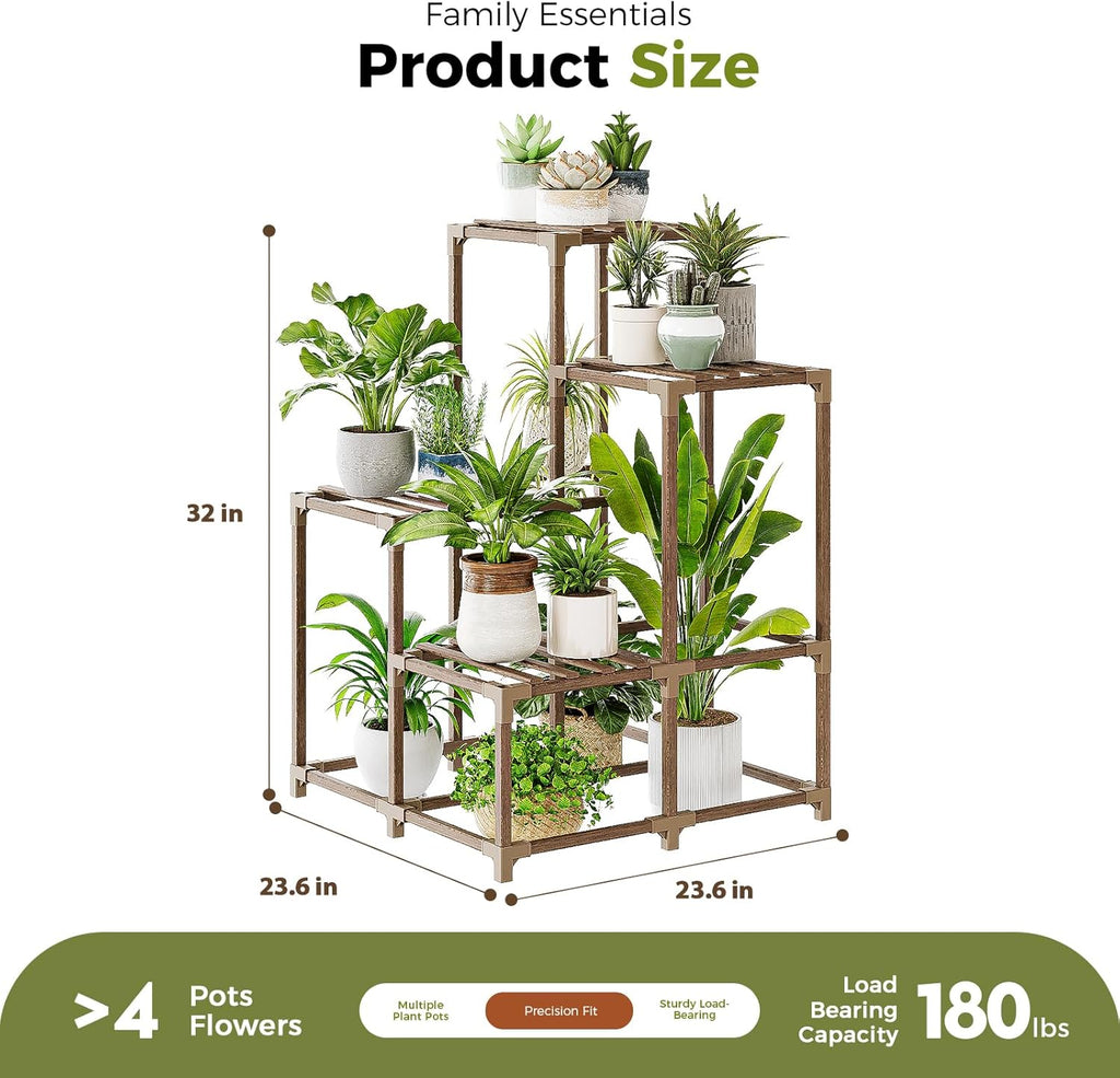 Bamworld plant stand indoor, brown