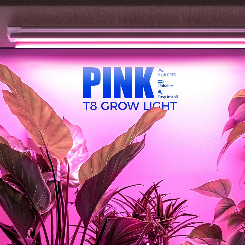 Barrina LED Grow Light 4FT, 168W(4 x 42W), Full Spectrum Plant Light, V-Shape with Reflector, Grow Lamp Strip, Plant Lights for Indoor Plants, 4-Pack