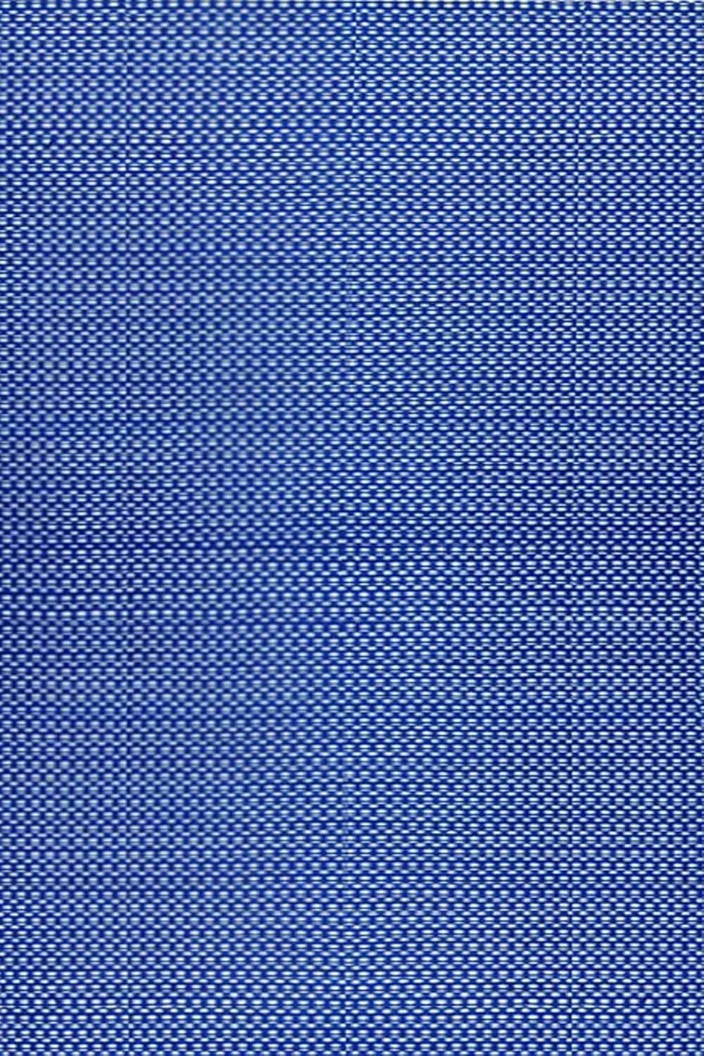 Mad Mats Geometric Outdoor Rug, Reversible Plastic Mat (6' x 9', Basic - Blue/White)