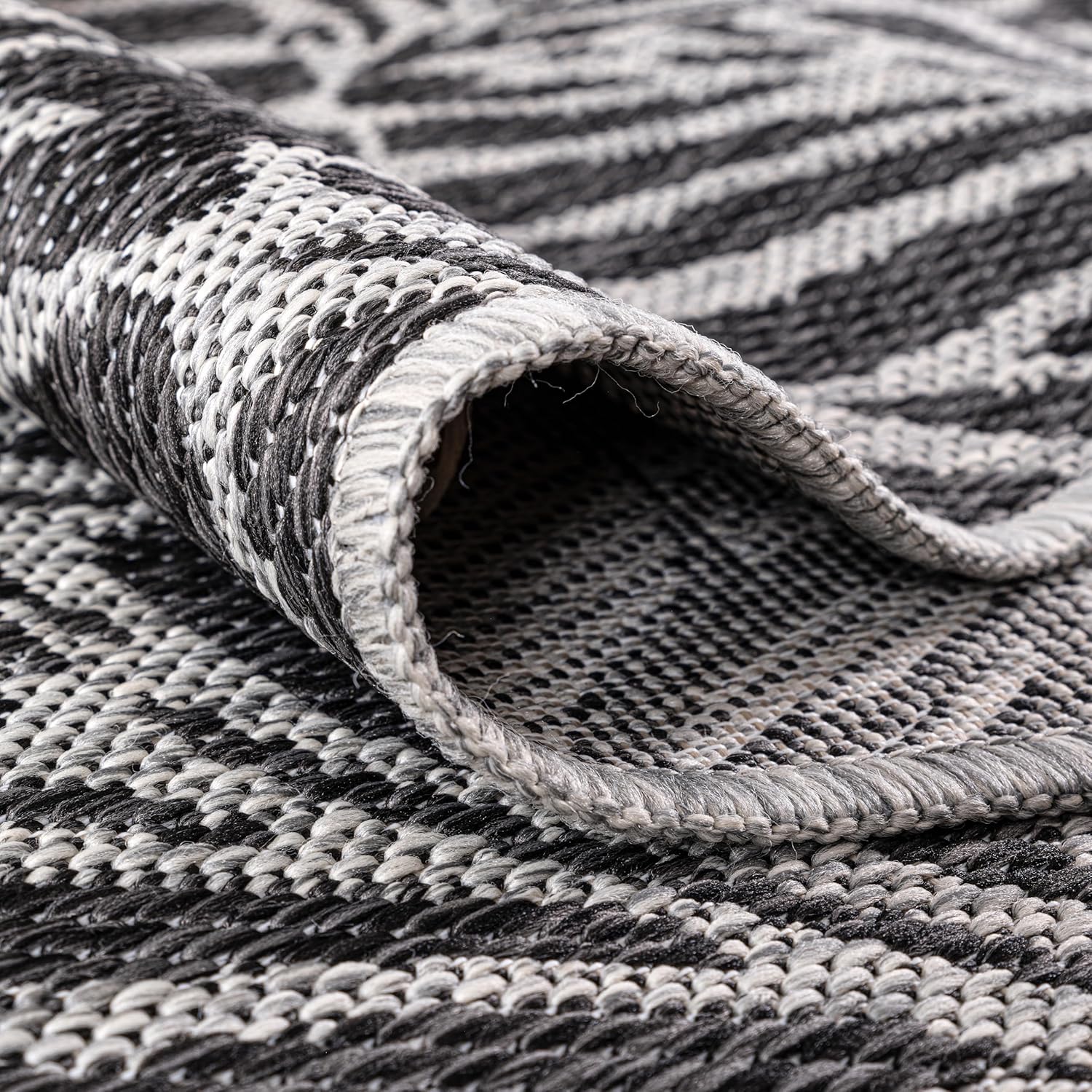 Keen Home Design Terrace Outdoor Round Rug - 8ft Round Washable Indoor/Outdoor Rug for Patio, Kitchen, Balcony, Beach, Garden, Deck and Porch, Size: 7'7" Round