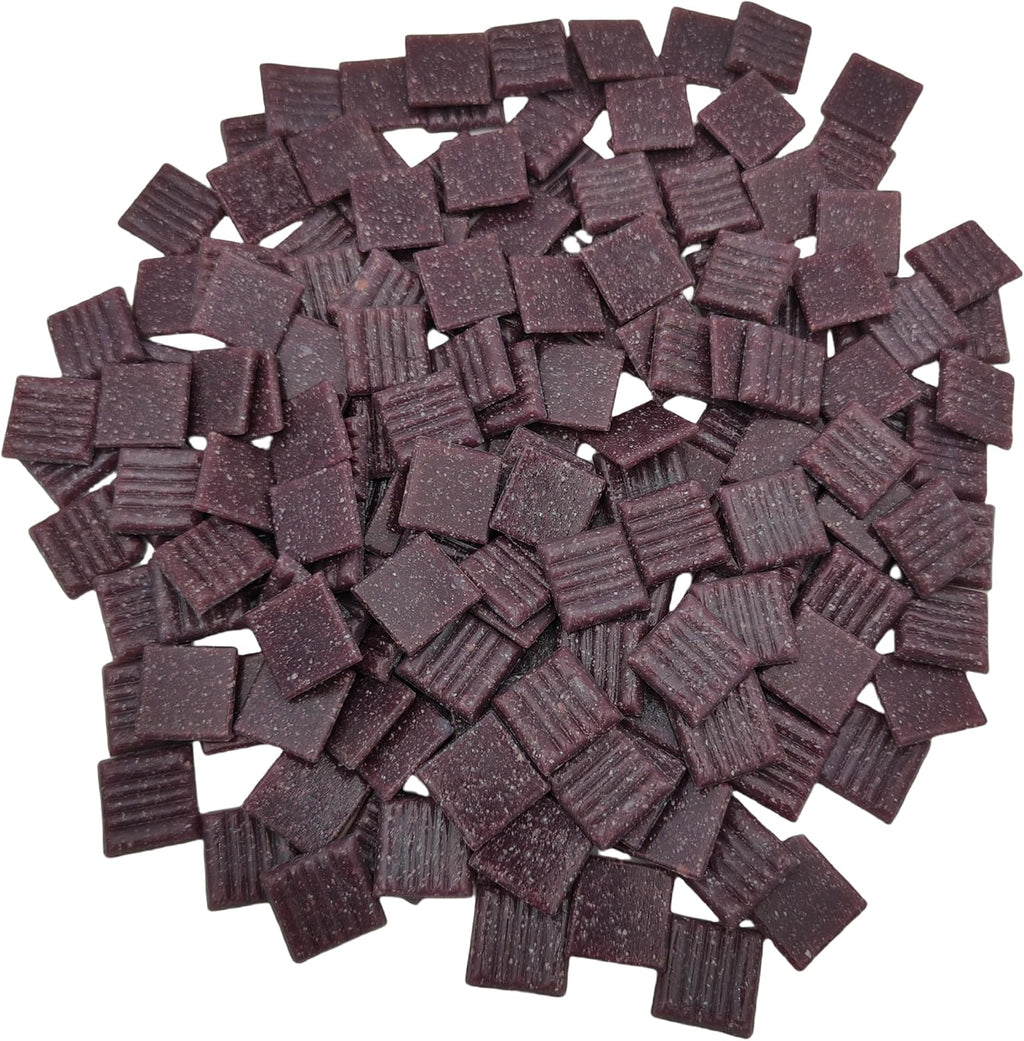 3/4 inch Quartz Glass Mosaic Tiles for Crafts, 1.1 LB, Square Mosaic Pieces for DIY Picture, Home Mosaic Decoration (Purple)