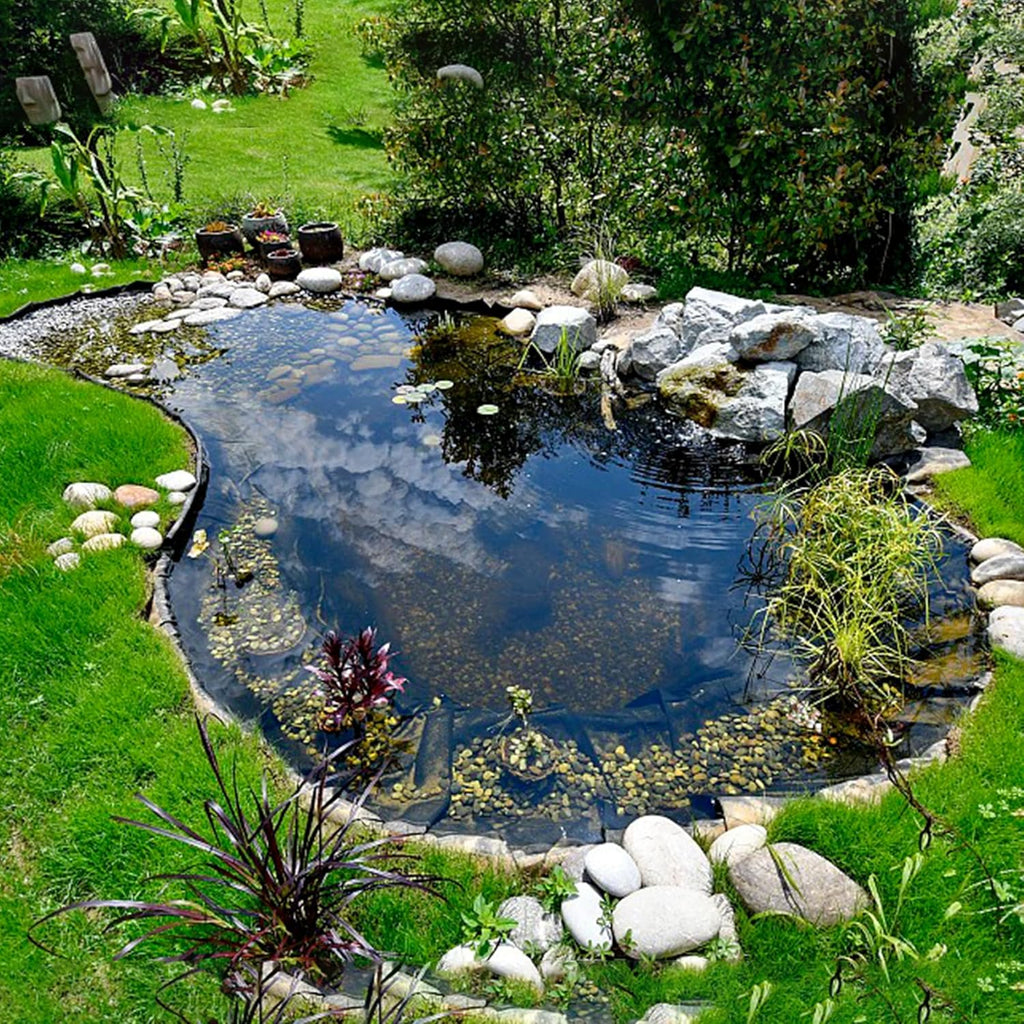 20 x 20 FT Pond Liner, 20 Mil Fish Pond Liner Pond HDPE Liner, Pond Liners for Outdoor Ponds, Koi Ponds, Garden Fountain, Waterfall