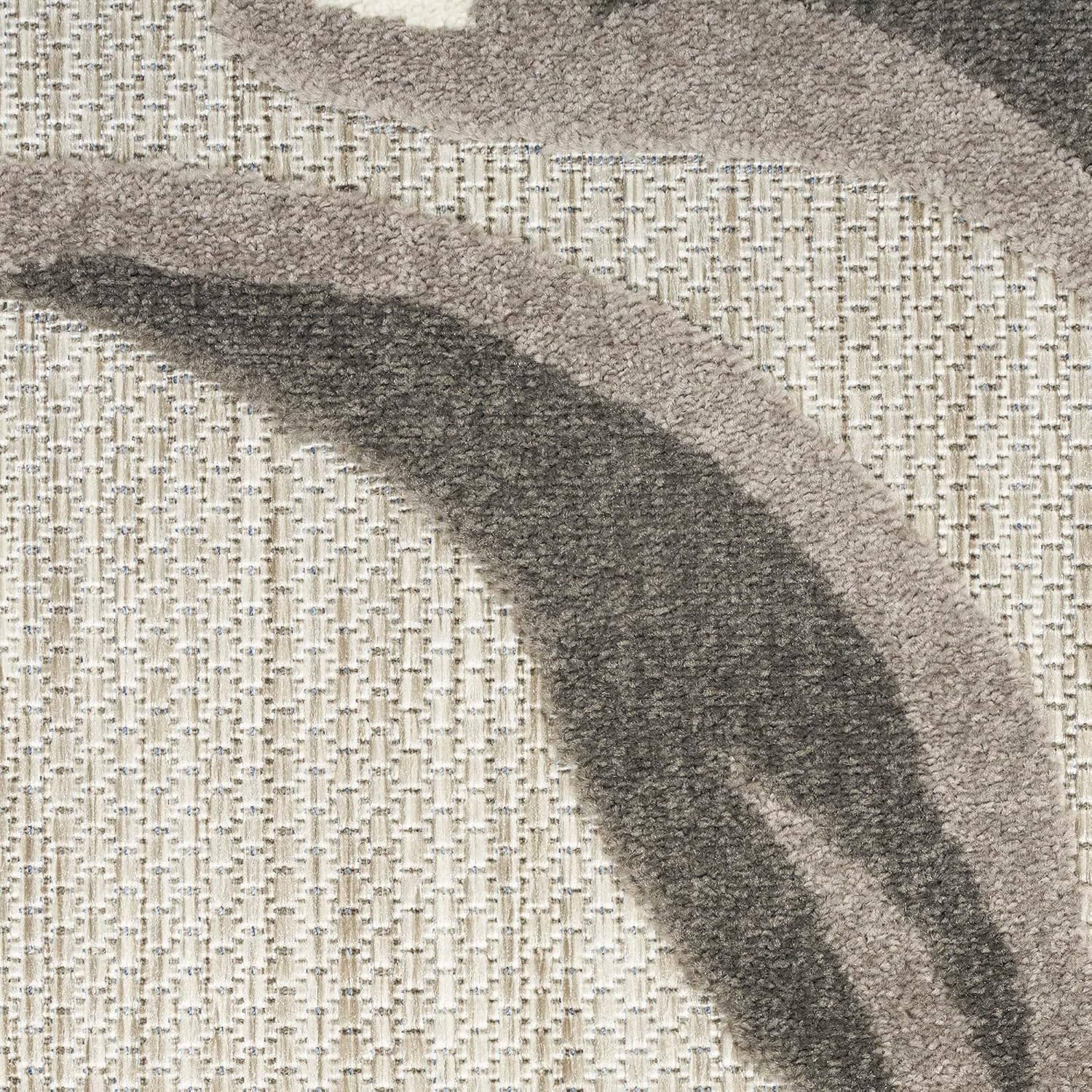 Nourison Home Aloha Outdoor Beige 2'3" x 12' Area Rug, Easy Cleaning, Non Shedding, Bed Room, Living Room, Dining Room, Deck, Backyard, Patio (2x12)