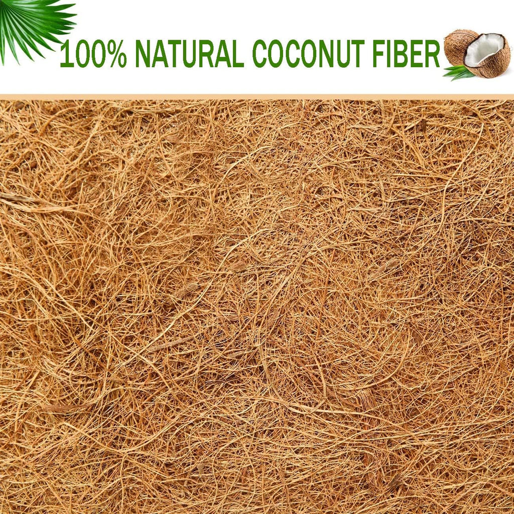 2 Pcs Garden Coconut Planter Liner - Preformed Window Box Natural Trough Coco Coir Mats (36 Inch)