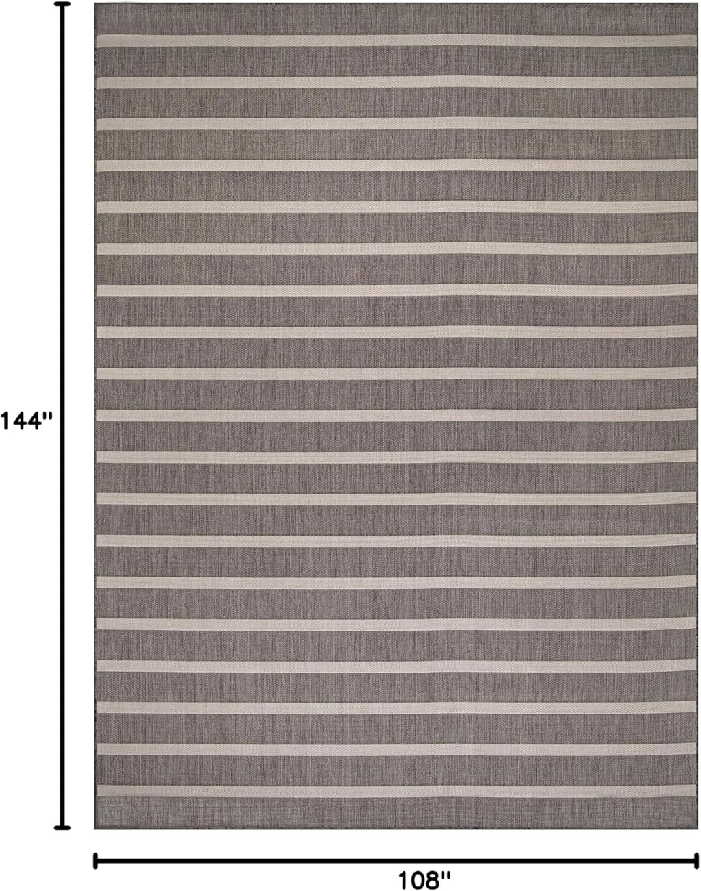 Nourison Home Positano 9' x 12' Charcoal Ivory Area Rug