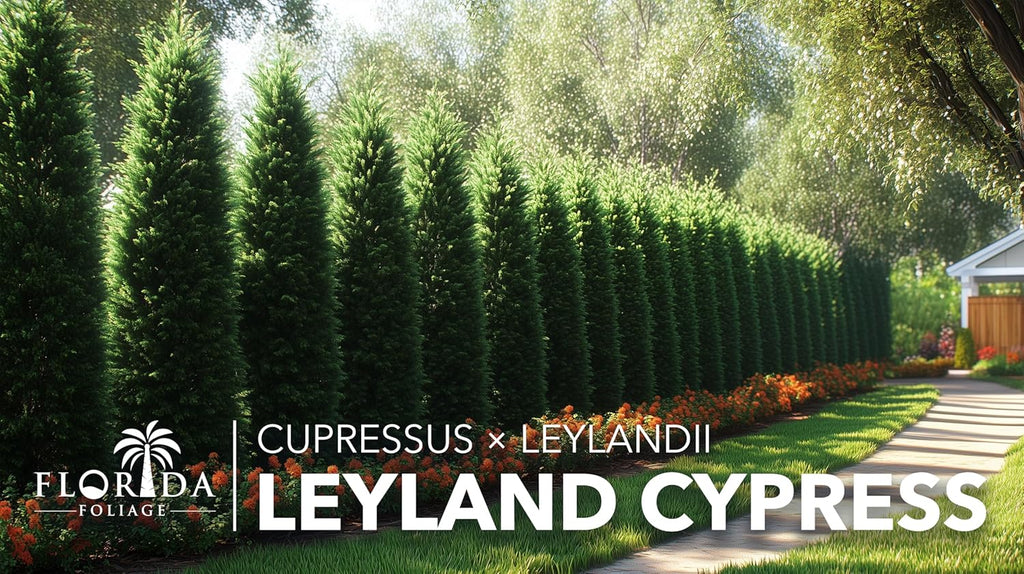 Leyland Cypress | 40 Live Plants | Cupressocyparis leylandii | Fast Growing Privacy Trees, Evergreen Landscape Plants, Drought Tolerant, Low Maintenance, Windbreak, Hardy