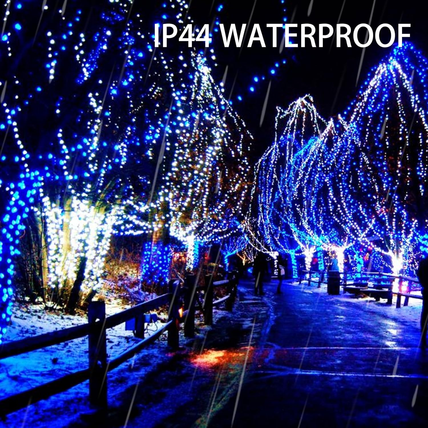 Dazzle Bright Fairy Lights Battery Operated, 20 FT 60 LED Silver Wire Waterproof Battery Operated String Lights, Christmas Decorations for Indoor Outdoor Bedroom Yard Decor, Blue