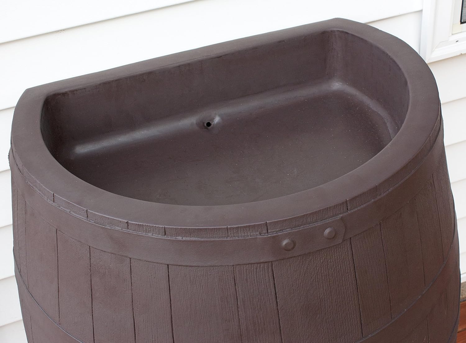 Rescue 50 Gallon Whiskey Rain Barrel – Brown