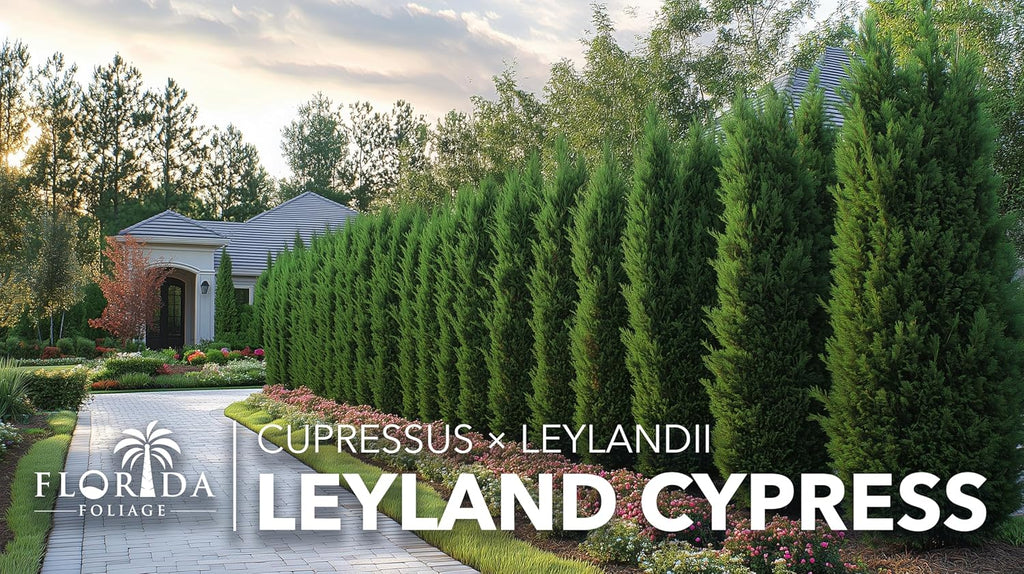 Leyland Cypress | 3 Extra Large 3 Gallon Plants | Cupressocyparis leylandii | Fast Growing Privacy Trees, Evergreen Landscape Plants, Drought Tolerant, Low Maintenance, Windbreak, Hardy