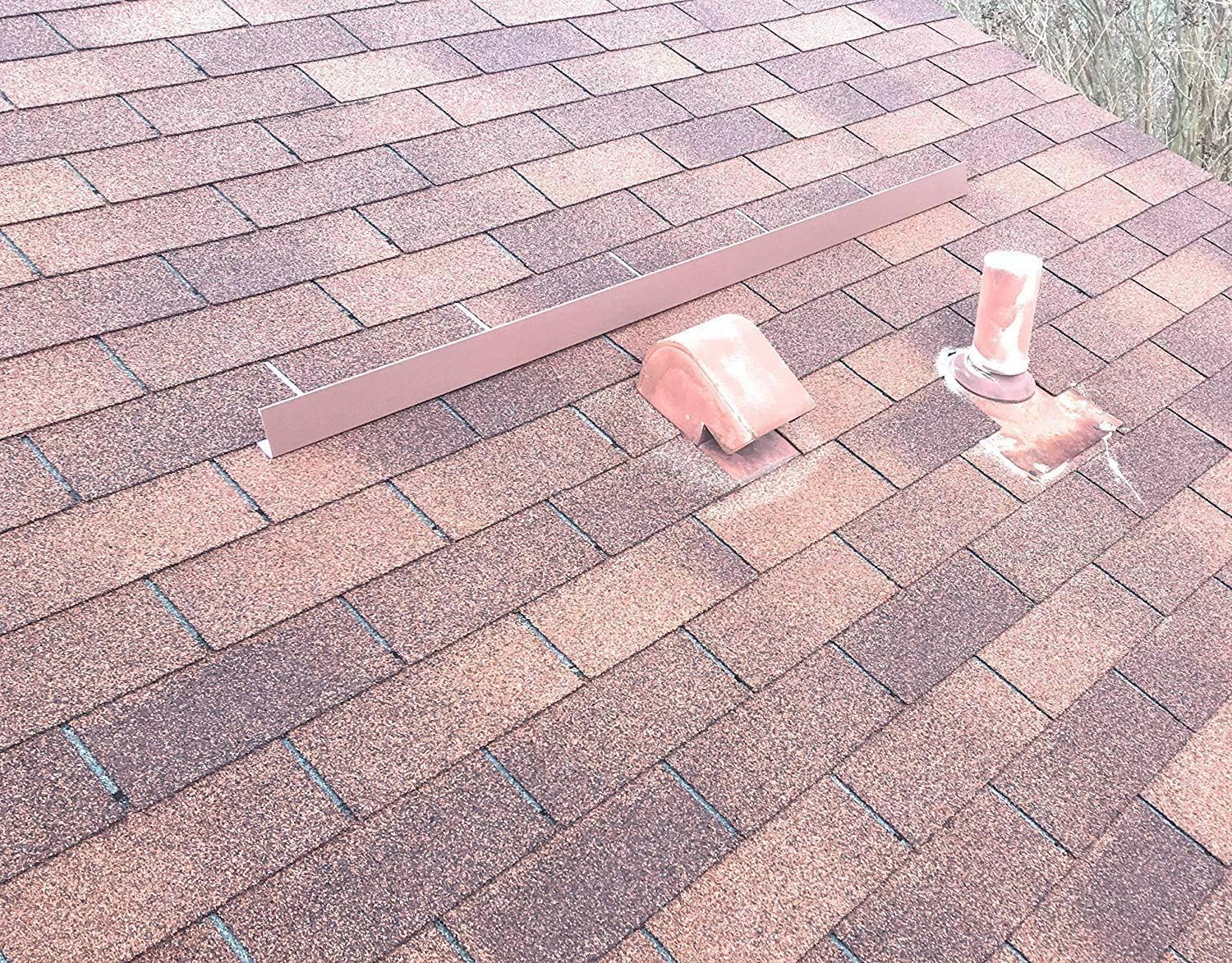 Eagle 1-26 Gauge 5 Foot Rain Diverter - Nails and Instructions Included (Mill Finish Aluminum, Copper, Galvanized, Stainless Steel & More) (3, Aluminum Diamond Plate - Black)