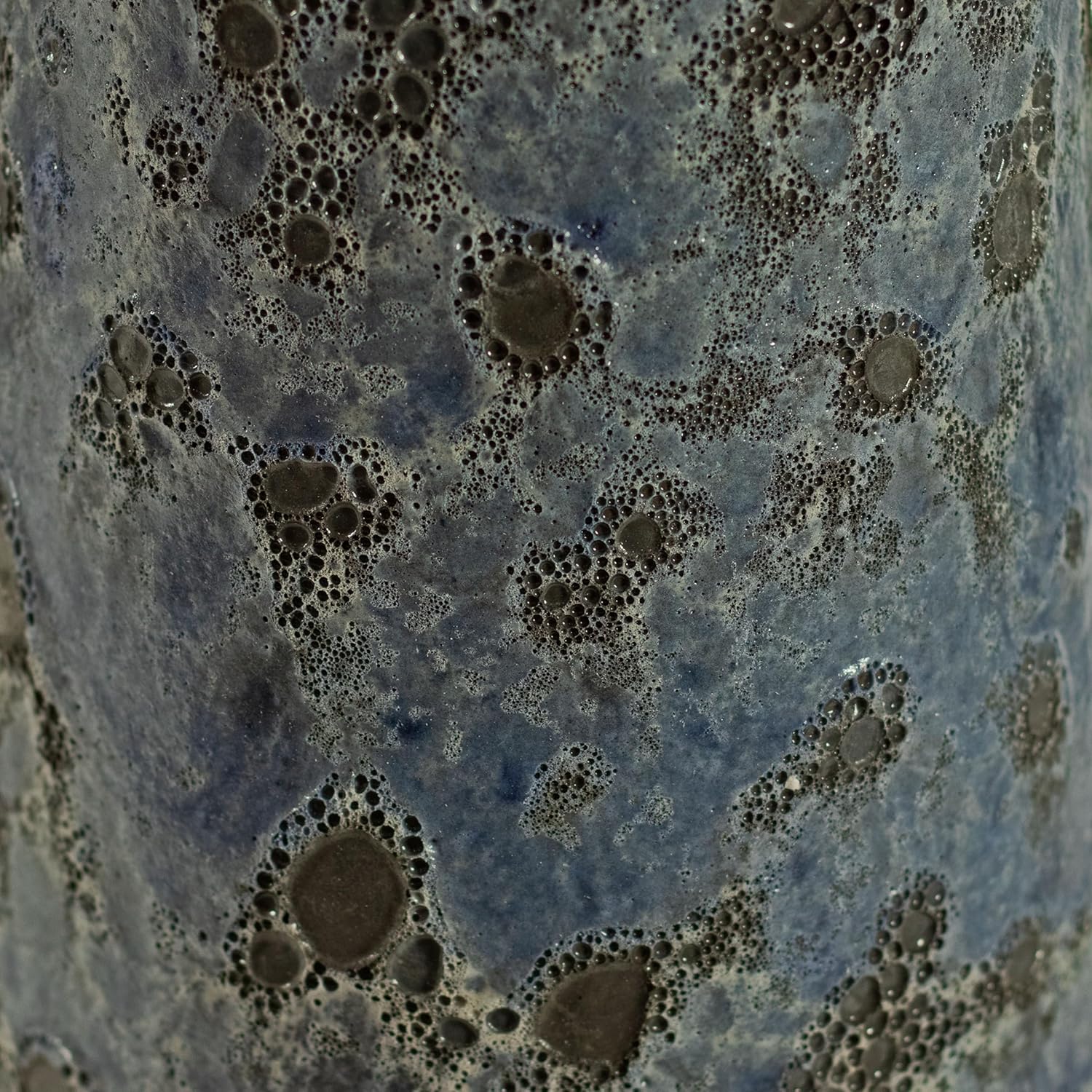 Sunnydaze Rennes Outdoor Ceramic Bird Bath - 22.5" H - UV- and Frost-Resistant - Glazed Bowl with Blue Lava Finish