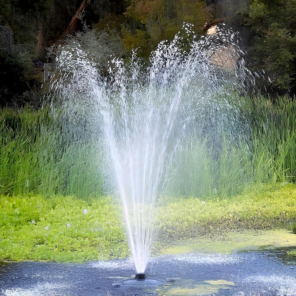 Custom Pro FT 14000 Floating Pond Fountain and Aerator | Complete Kit with 14,000 GPH Pump, 150 Foot Power Cord, 3 Spray Styles and More | 100% US-Based Customer Service and Warranty Support!