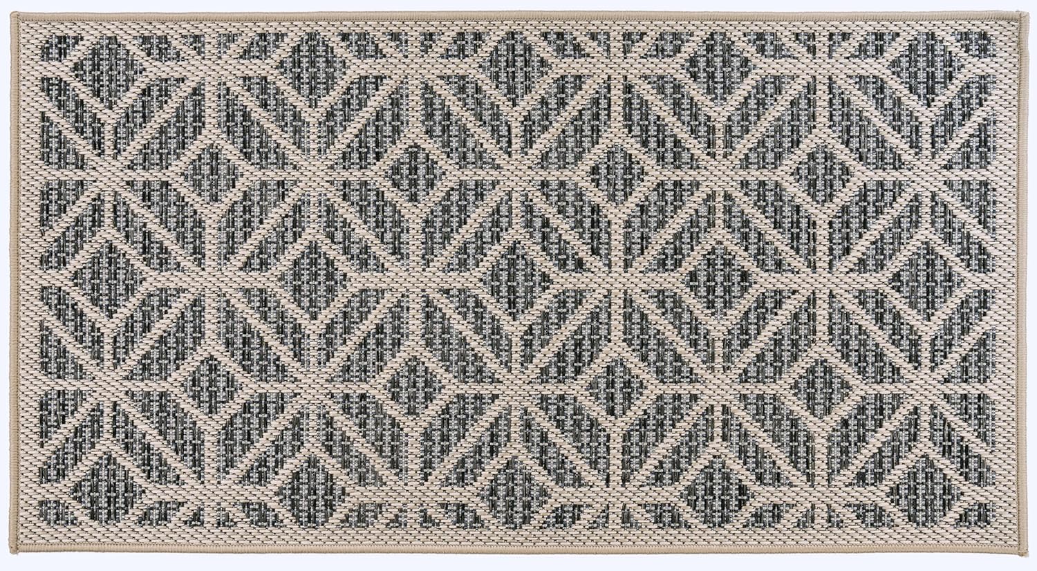 Rugshop Contemporary Geometric Indoor/Outdoor Area Rug 2' 3" X 4' Blue