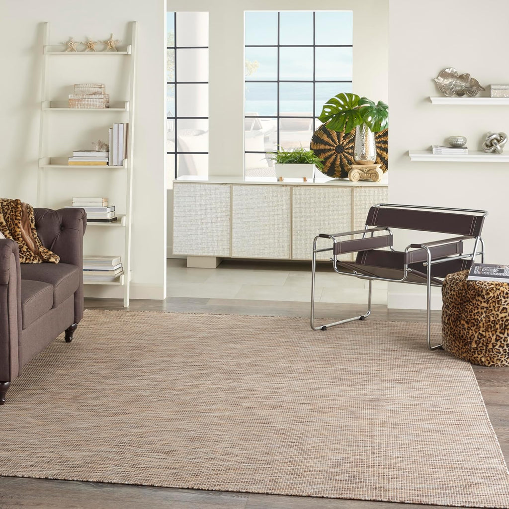 Nourison Home Positano 10' x 14' Beige Fabric Modern Area Rug (10' x 14')