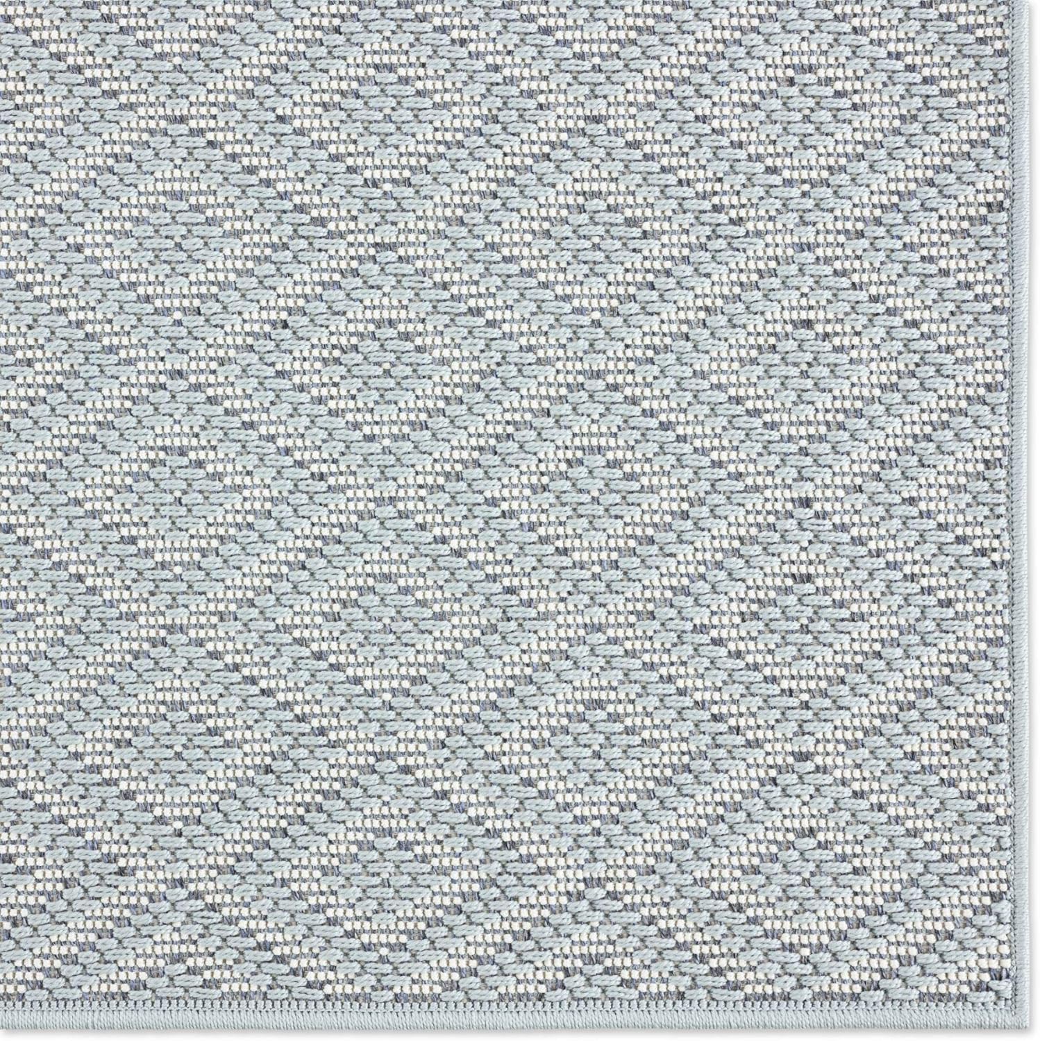 Home Dynamix Tripoli Lydia Modern Indoor/Outdoor Area Rug, Blue/Cream, 3'7"x5'2" Rectangle