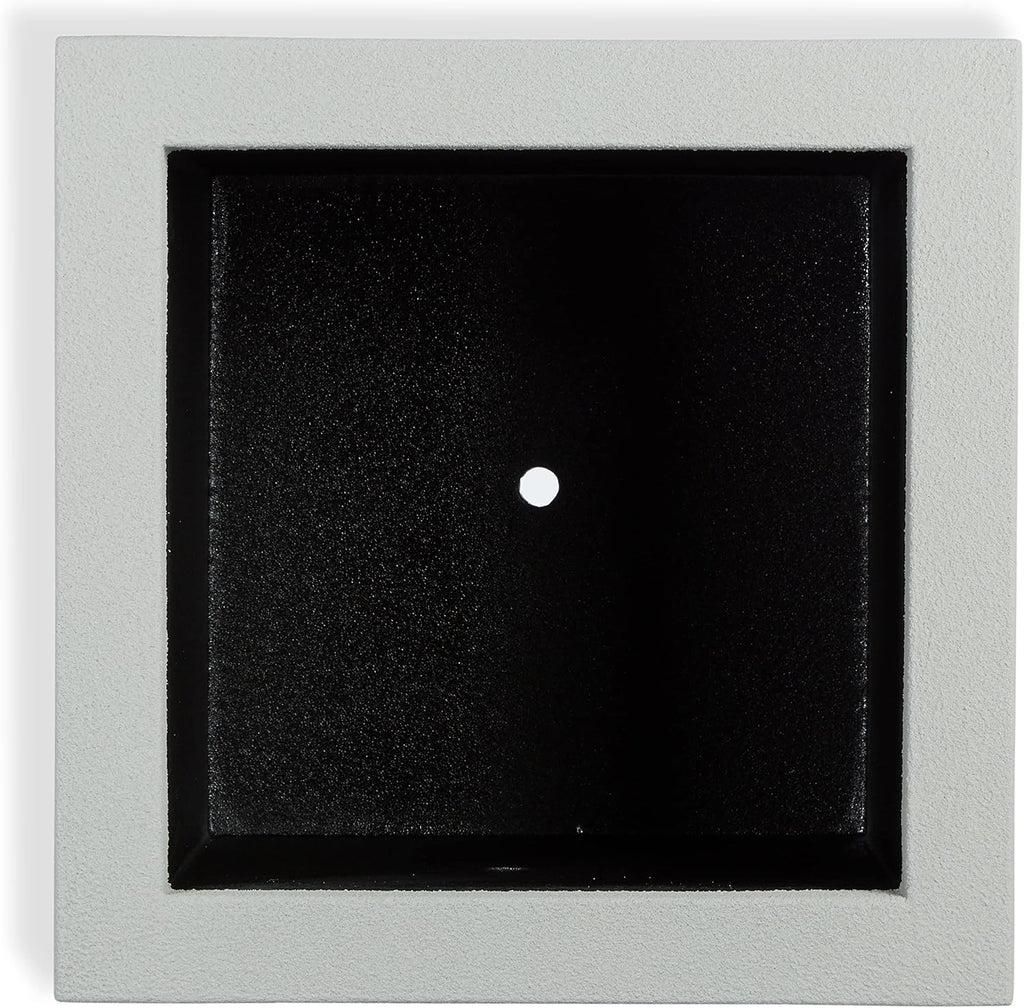 PolyStone Monterray Modern Outdoor/Indoor Square Planter, 23" L x 23" W x 19" H, Lightweight, Heavy Duty, Weather Resistant, Polymer Finish, Commercial Grade and Residential (Concrete Gray)