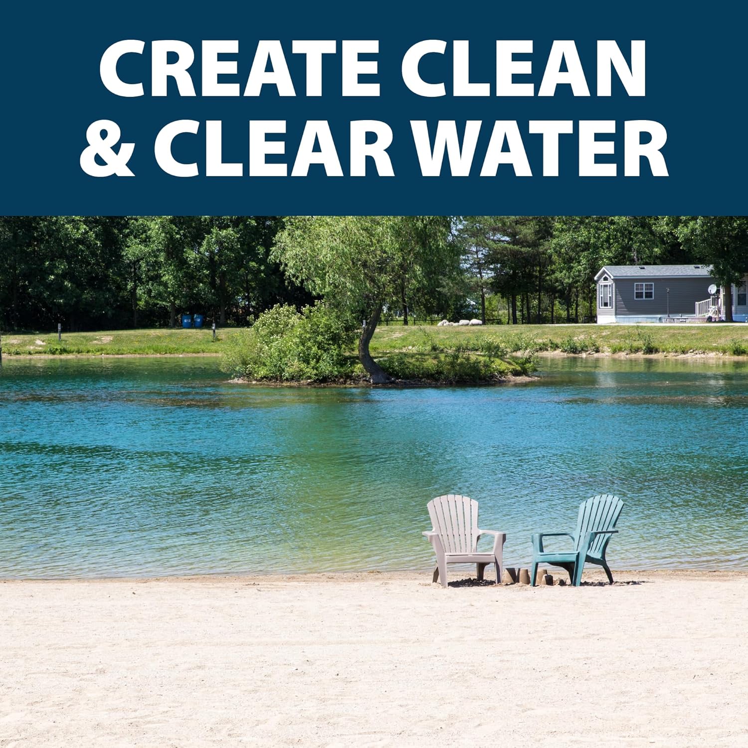 Airmax PondClear Packets, Beneficial Bacteria & Enzyme Clarifier Treatment with Ecoboost PRx, Clear & Clean Pond & Lake Water, Safe for Fish, 12-Count