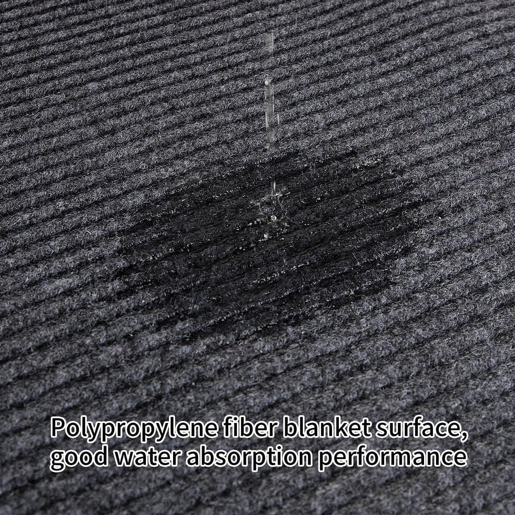 TANYOYO 4' X 6' Commercial Grade Door Floor Mat Brush Step Entrance Mat Vinyl Backed Utility Doormat Heavy Duty Floor Rugs Commercial Outdoor Carpet Indoor Entrance Mat,Grey