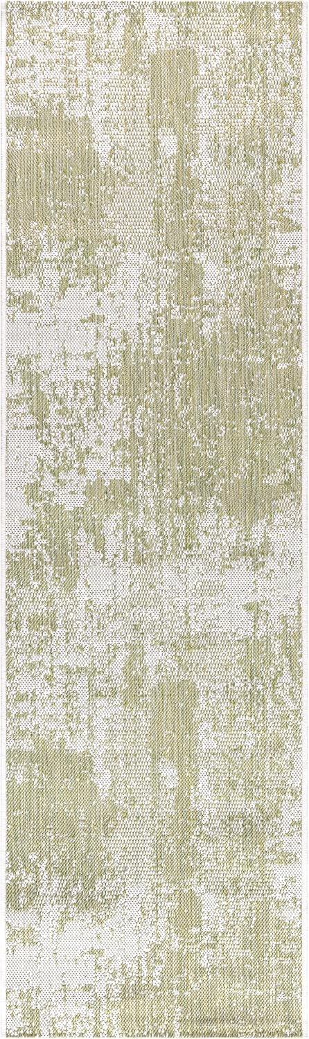 Keen Home Design Terrace Outdoor Runner Rug - 2x12 Washable Indoor/Outdoor Rug for Patio, Kitchen, Balcony, Beach, Garden, Deck and Porch, Size: 2'2"x11'10"