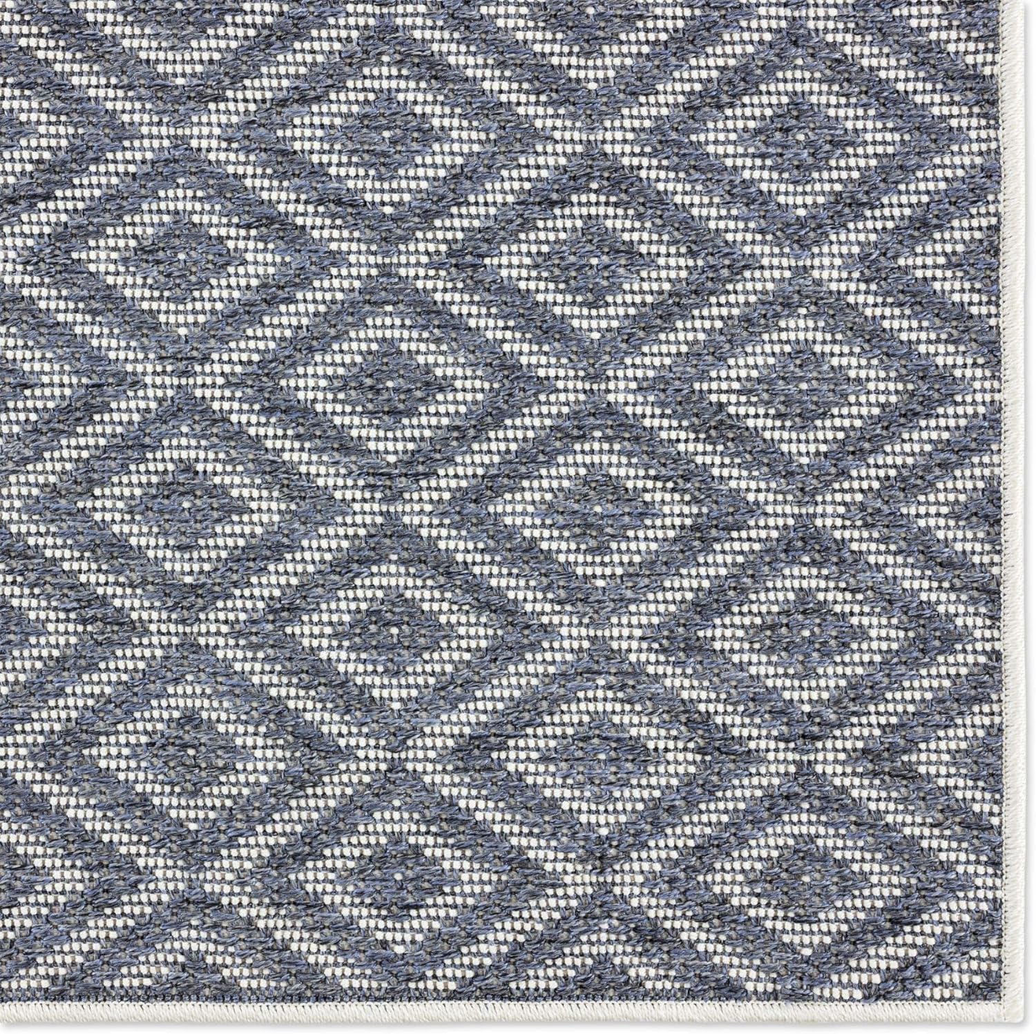 Home Dynamix Tripoli Lydia Modern Indoor/Outdoor Area Rug, Denim/Cream, 3'7"x5'2" Rectangle