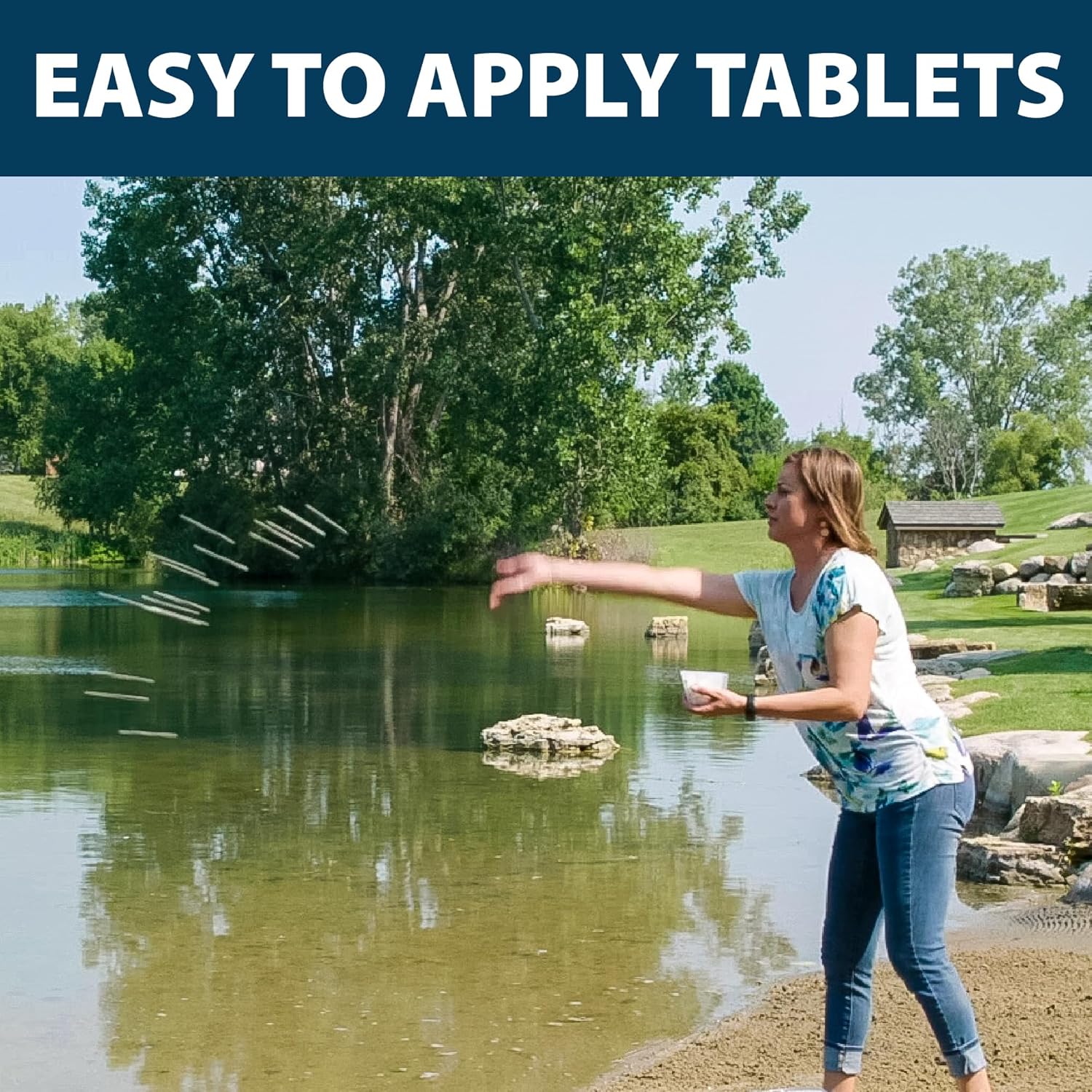 Airmax MuckAway, Natural Pond Muck Remover, Cleans & Clears Away Muck & Sludge, Easy to Use Bacteria & Enzyme Tablets, Safe for The Environment, Treats up to 1 Acre, 3 Month Supply, 36lbs