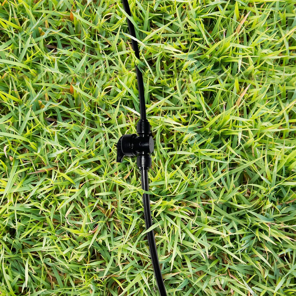 5 Pack Quick Connect 1/4" Drip Irrigation Shut Off Valve, Universal Drip Irrigation Tubing Coupling Valve, Leak Free Connector Locking Fitting for Sprinkler or Drip Irrigation System