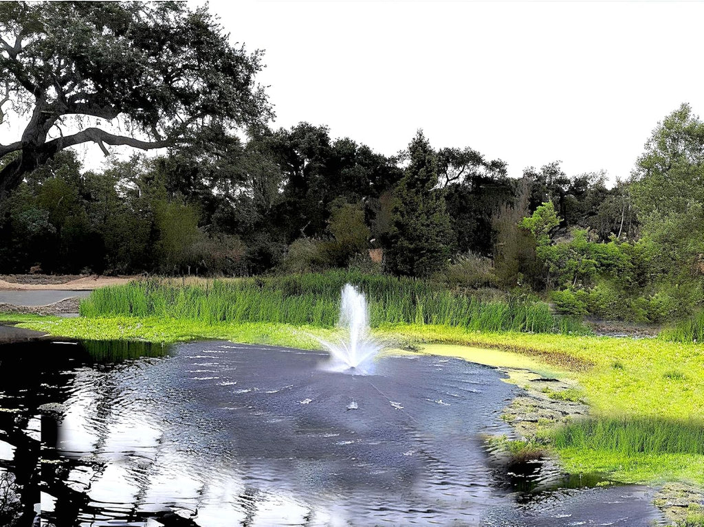 Custom Pro FT 14000 Floating Pond Fountain and Aerator Complete Kit with 14,000 GPH Pump, 100 Foot Power Cord, 3 Spray Styles | 100% US-Based Customer Service and Warranty