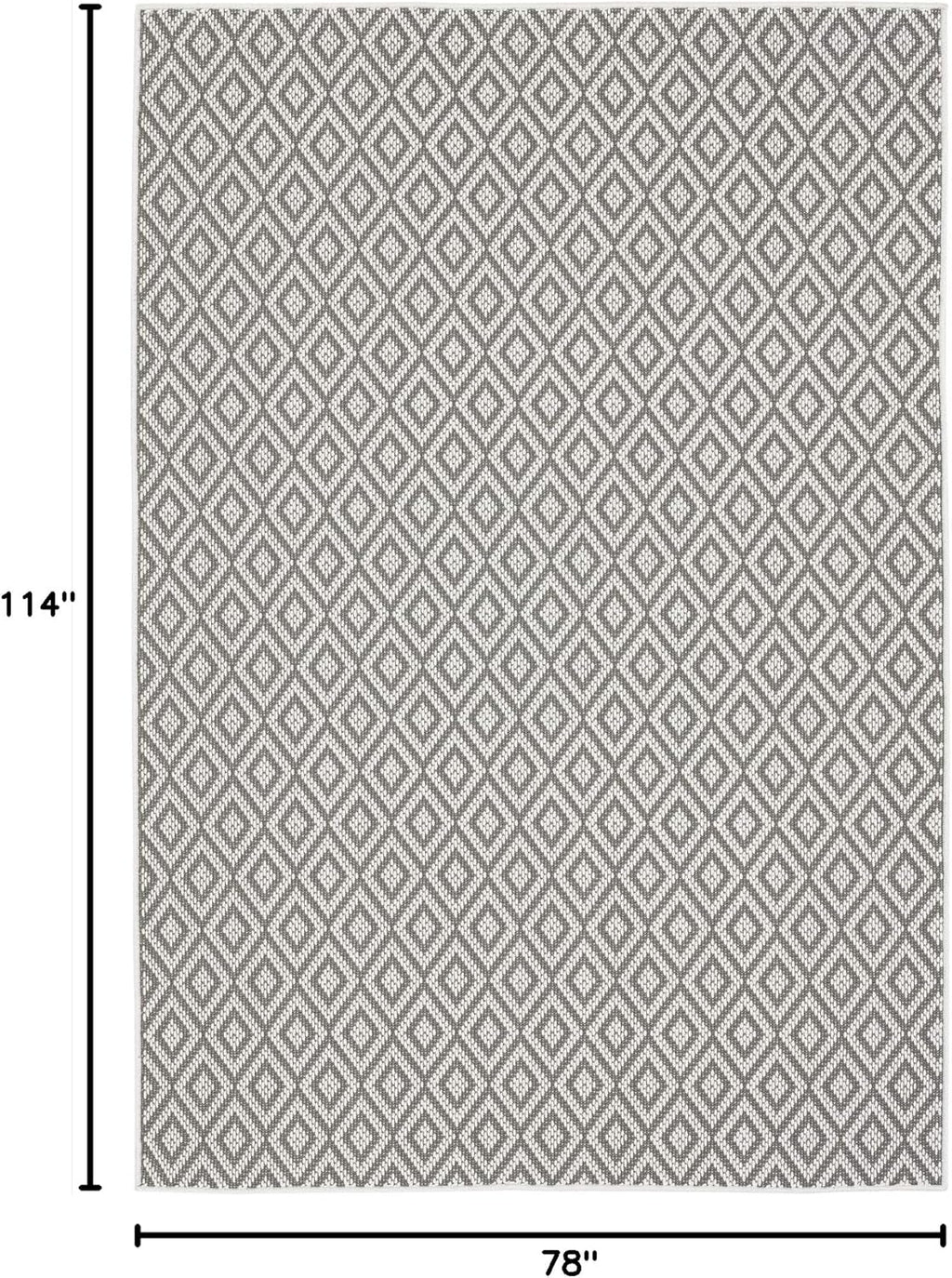 Home Dynamix Tripoli Lydia Geometric Area Rug, Gray/Cream, 6'6"x9'6" Rectangle