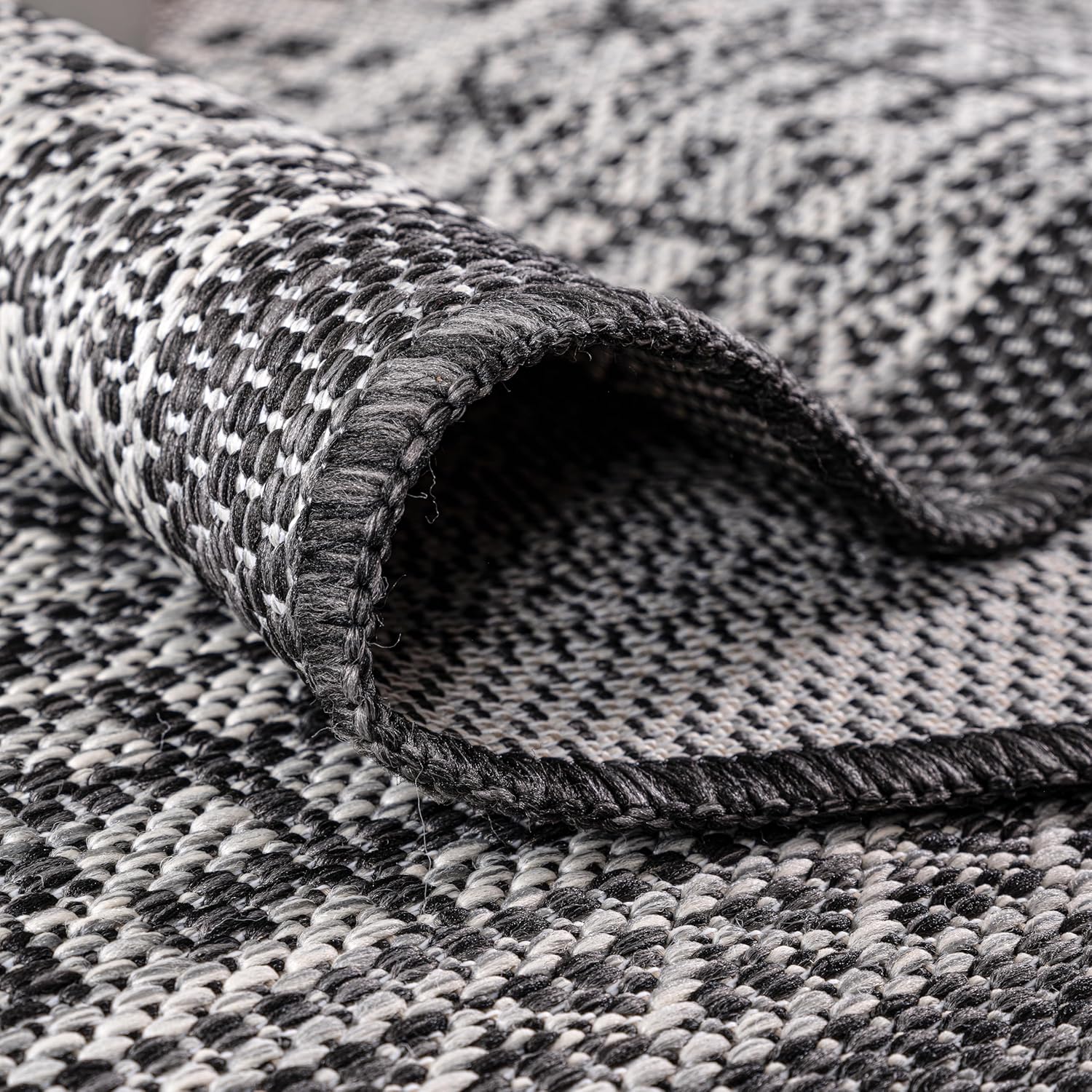 Keen Home Design Terrace Outdoor Round Rug - 5ft Round Washable Indoor/Outdoor Rug for Patio, Kitchen, Balcony, Beach, Garden, Deck and Porch, Size: 5'3" Round