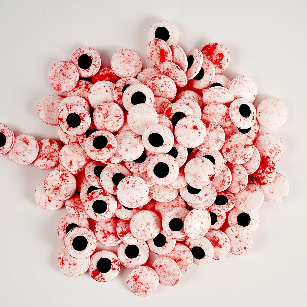 Kasvan Candy Eyeballs - Edible Bloody Red Eyes 85g/3 Oz, Halloween Sprinkles, Baking Cake Decorations, Ice Cream Toppings and Cookie Decorating, Wedding Party Chirstmas Supplies