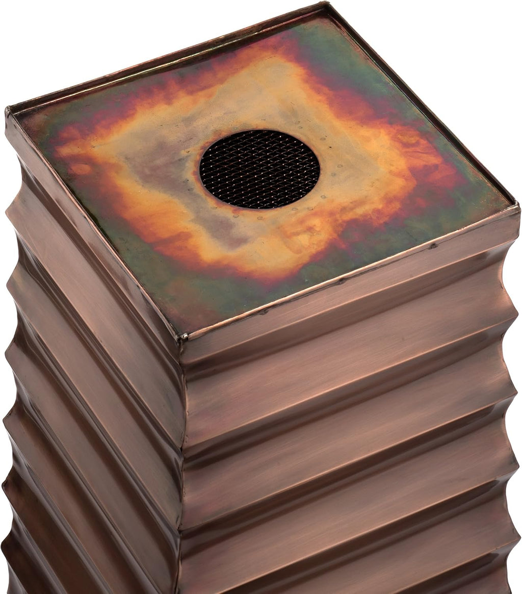 H Potter Tall Copper Planter Large Patio Pot for Indoor Outdoor