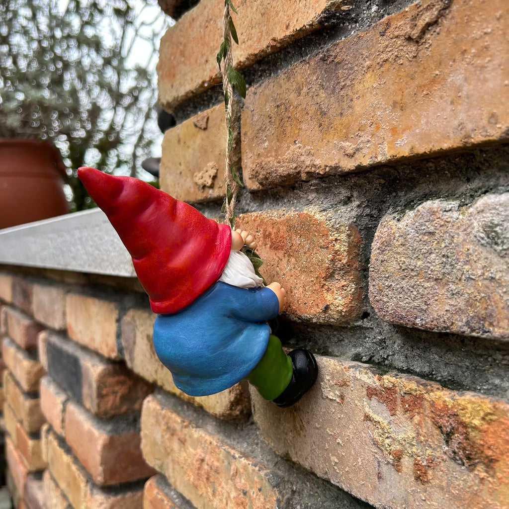 Hanging Gnome Garden Statue Decoration,Climbing Gnomes Statue Figurine Ornament for Indoor Outdoor Home Garden Decor