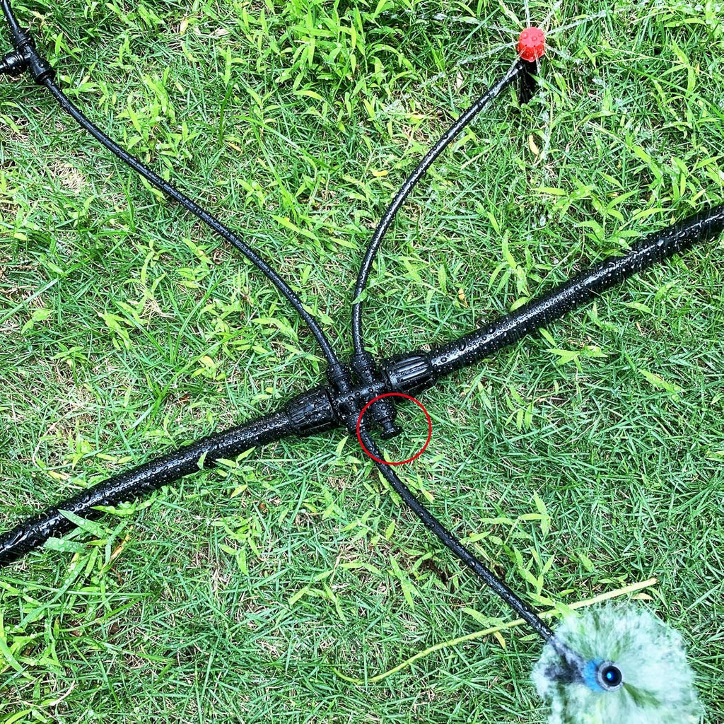 30 Pack 1/4" End Plugs for Quick Connect 1/4" Drip Irrigation Tee Connectors, Leak-Free End Closure Parts End Cap Fittings for Quick Connect Drip Irrigation System