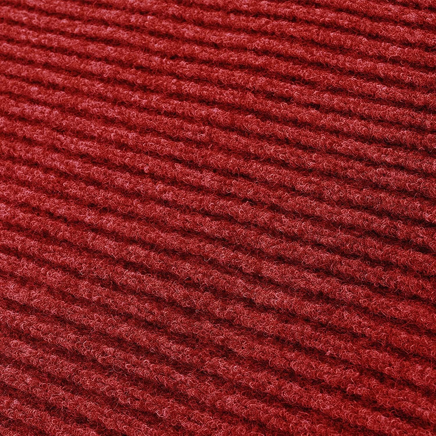Profile Rubber Door Mat, 72x48inch, Heavy Duty, Entrance Doormat, Indoor and Outdoor, Waterproof, Easy Clean Shoe Scraper, Home Rug Welcome Mats for Entryway, Patio, Porch(Red)
