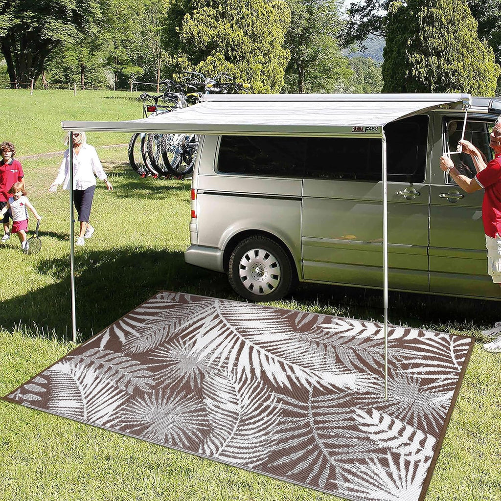 HiiARug Outdoor Rug 5x7Ft Outdoor Plastic Straw Rug Waterproof Outdoor Rugs for Patios Clearance Reversible Patio Mat Outdoor Carpet for Patio Camping Porch Deck RV Camper Backyard