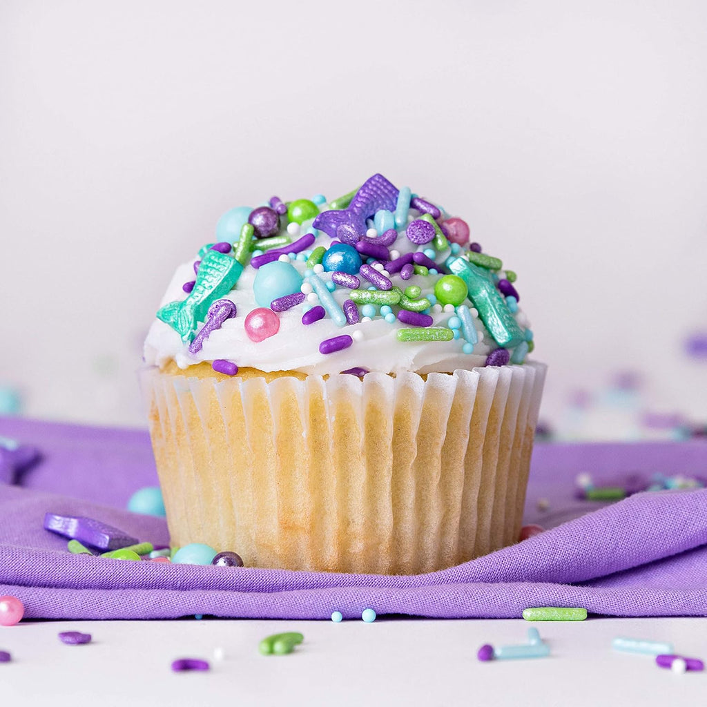 Sweets Indeed Sprinkles, Mermaid Edible Sprinkle Mix, Perfect for Cake Decorations, Baking, Ice Cream, Cookies, Cupcake Topper