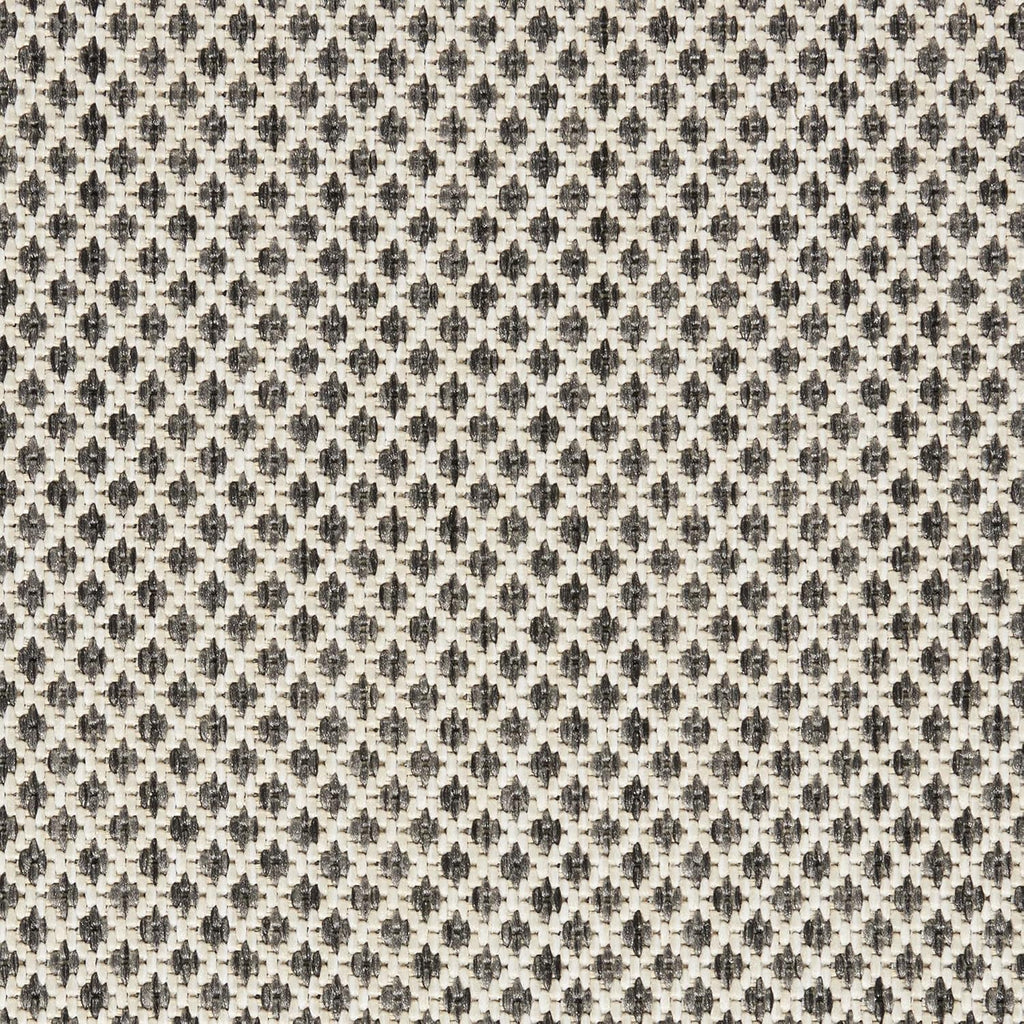Nourison Home Courtyard 10' Runner Ivory Charcoal Fabric Modern Area Rug (10' Runner)