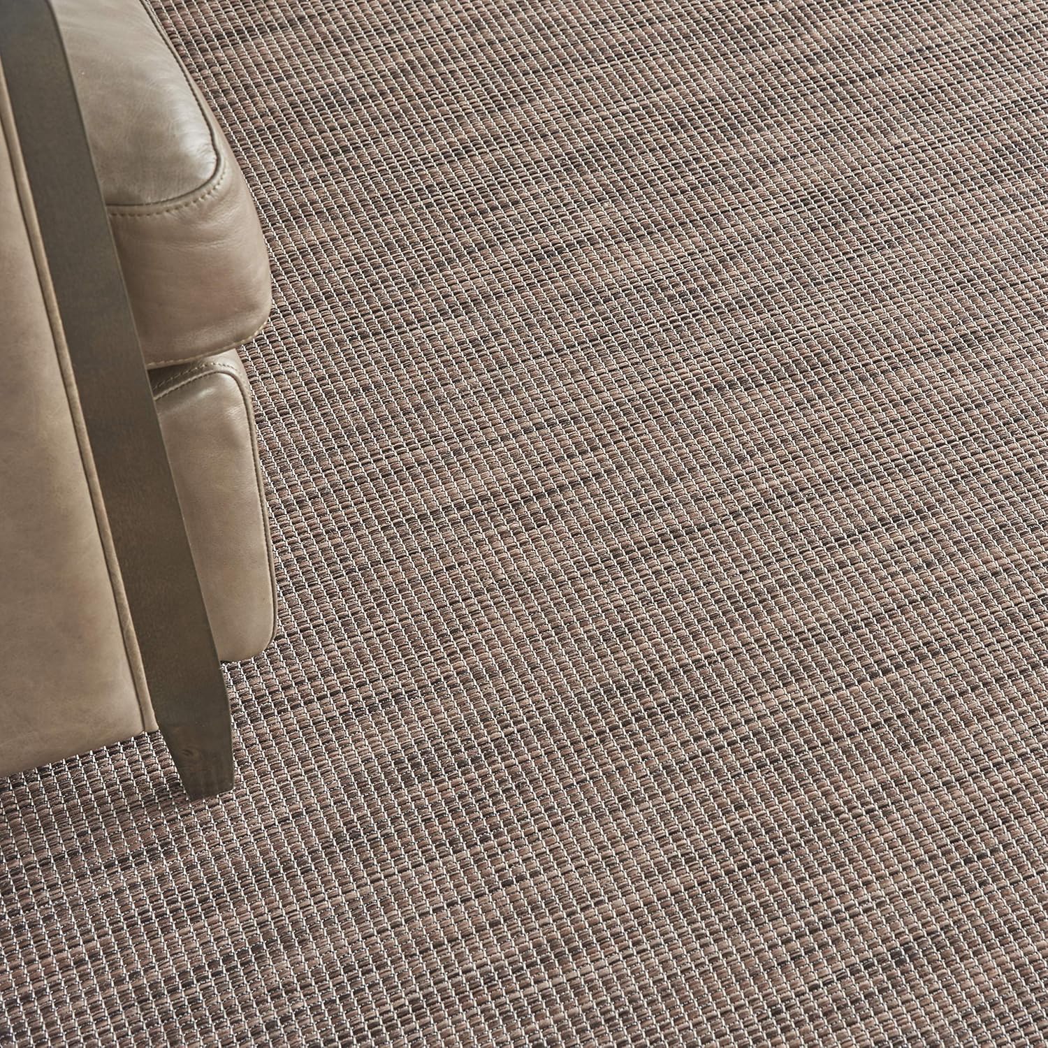 Nourison Positano Indoor-Outdoor Natural 8' x 10' Area Rug, Easy Cleaning, Non Shedding, Bed Room, Living Room, Dining Room, Backyard, Deck, Patio (8x10)