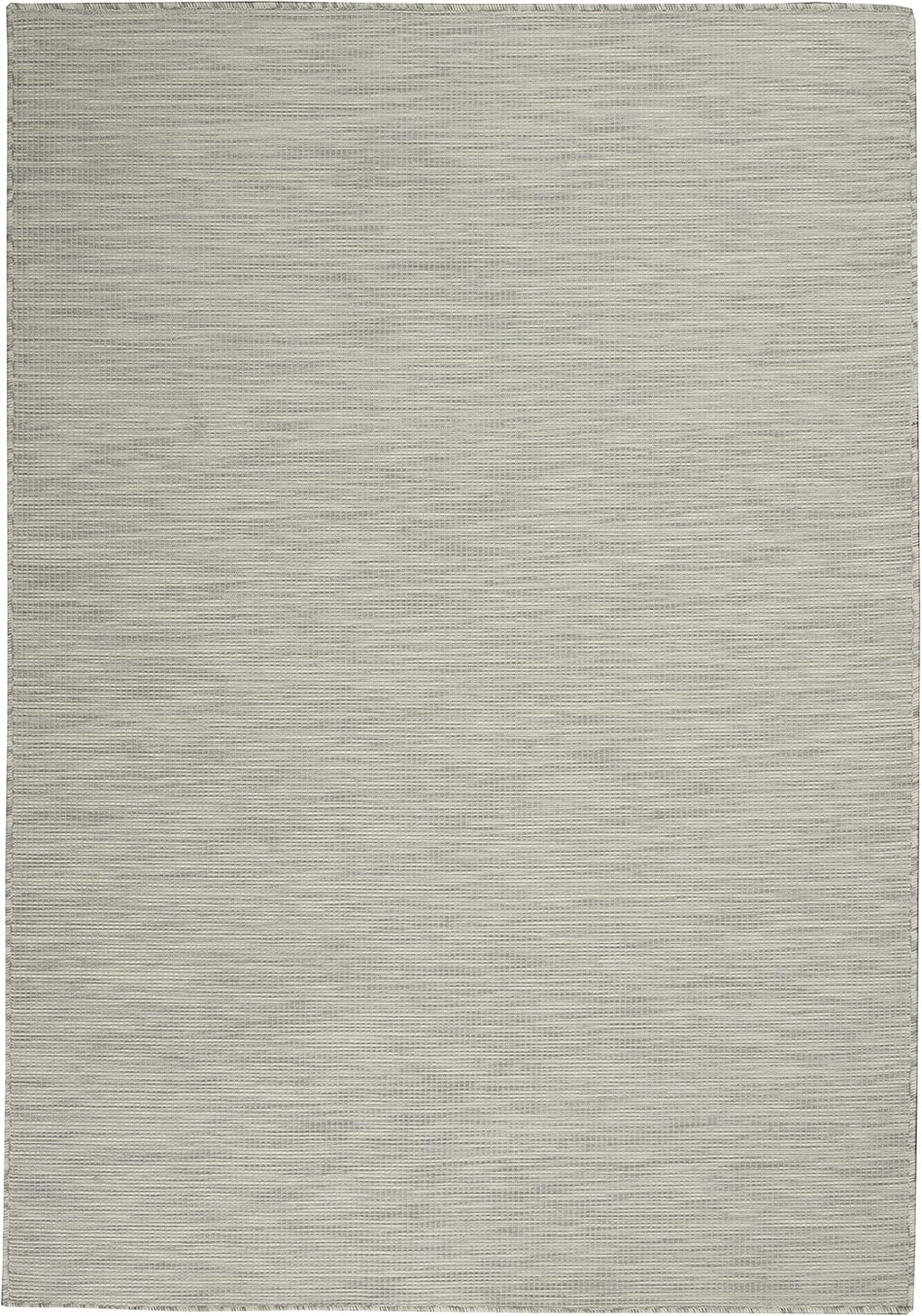 Nourison Positano Indoor/Outdoor Light Grey 3' x 5' Area Rug, Easy Cleaning, Non Shedding, Bed Room, Living Room, Dining Room, Backyard, Deck, Patio (3x5)