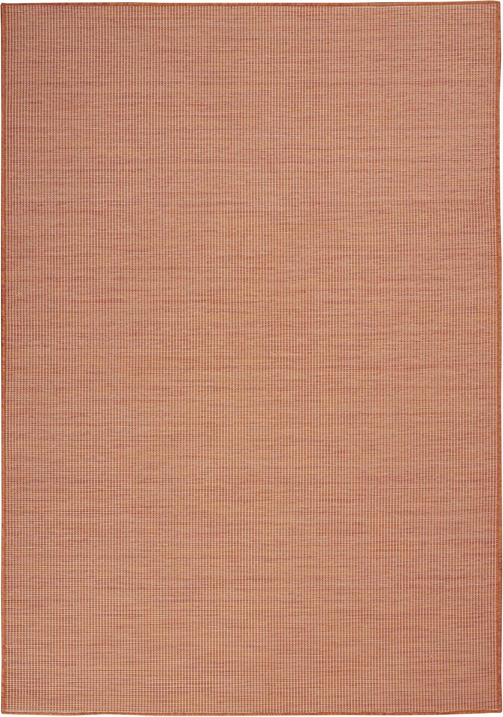 Nourison Home Positano 3' x 5' Terracotta Fabric Modern Area Rug (3' x 5')