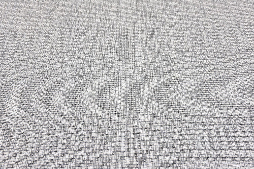 Unique Loom Collection Casual Transitional Solid Heathered Indoor/Outdoor Flatweave Area Rug (5' 3" x 8' Rectangle, Light Gray/Ivory)