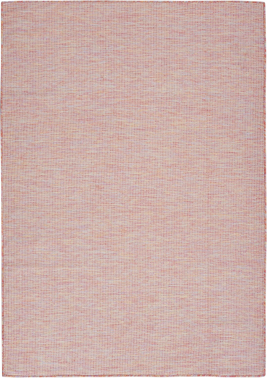 Nourison Home Positano Indoor/Outdoor Rainbow 8' x Round Area Rug, Easy Cleaning, Non Shedding, Bed Room, Living Room, Dining Room, Backyard, Deck, Patio (8 Round)