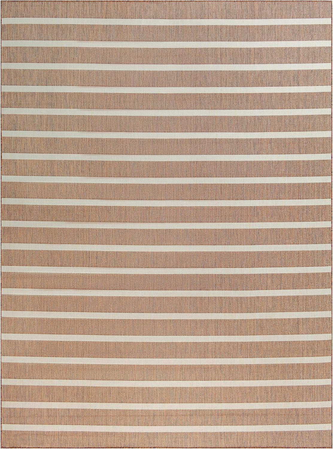 Nourison Home Positano Indoor/Outdoor Jute Ivory 9' x 12' Area Rug, Easy Cleaning, Non Shedding, Bed Room, Living Room, Dining Room, Backyard, Deck, Patio (9x12)