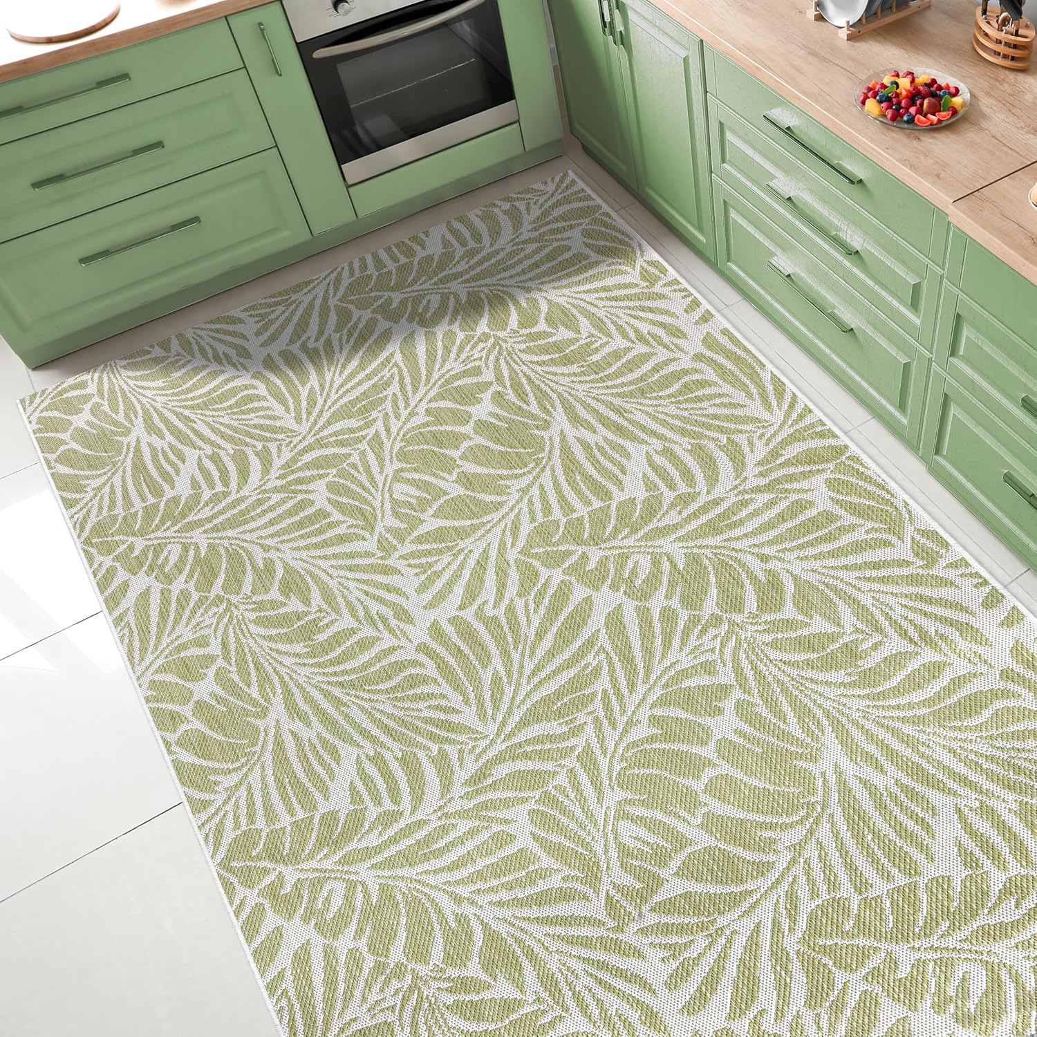 Keen Home Design Terrace Outdoor Area Rug - 9x12 Washable Indoor/Outdoor Rug for Patio, Kitchen, Balcony, Beach, Garden, Deck and Porch, Size: 8'10"x12'