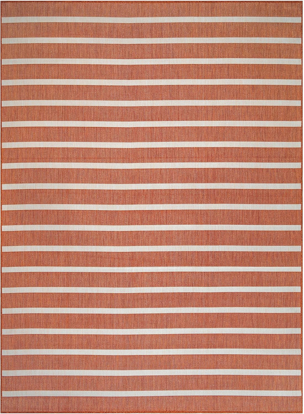 Nourison Home Positano 8' x 10' Fabric Terracotta Area Rug