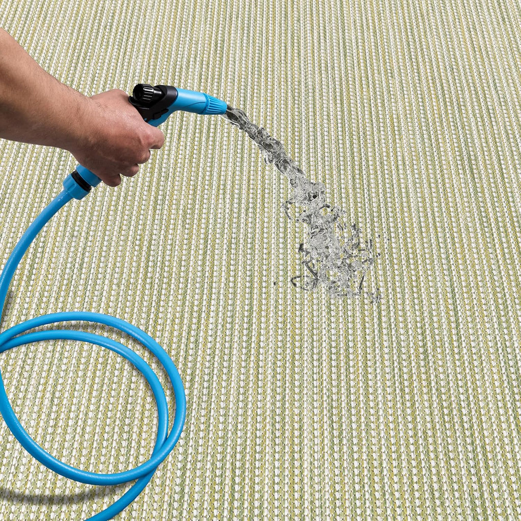 Keen Home Design Terrace Outdoor Area Rug - 8x10 Washable Indoor/Outdoor Rug for Patio, Kitchen, Balcony, Beach, Garden, Deck and Porch, Size: 7'7"x10'