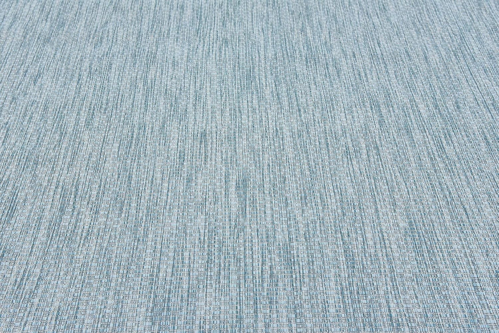 Unique Loom Collection Casual Transitional Solid Heathered Indoor/Outdoor Flatweave Area Rug (7' 1" x 10' Rectangle, Aquamarine/Ivory)