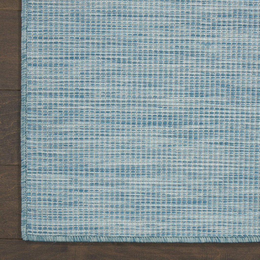 Nourison Home Positano 5' x 7' Aqua Fabric Modern Area Rug (5' x 7')