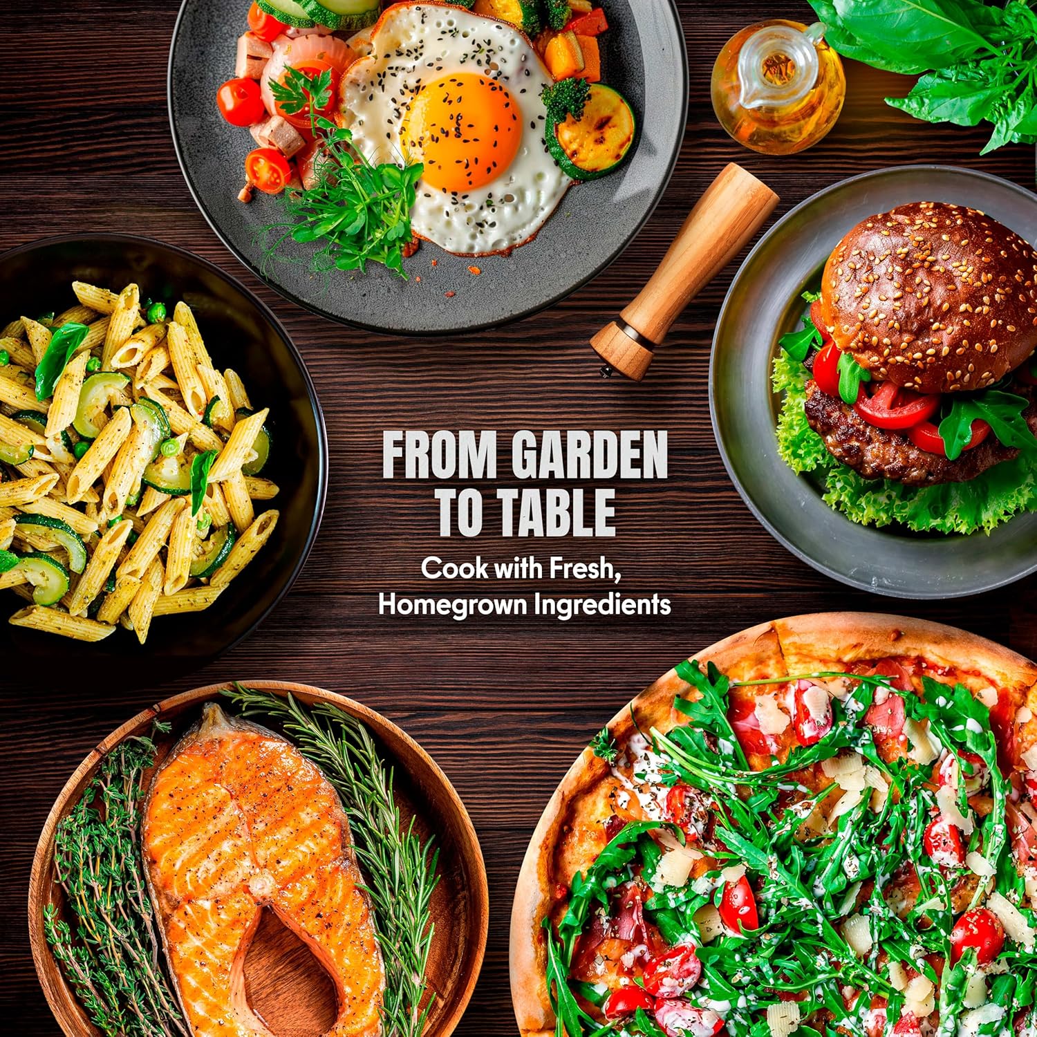 15 Medicinal & Herbal Tea Seeds Variety Pack Home Garden Kit Plant Markers 2950+ Non-GMO Heirloom Indoor Hydroponic Outdoors Planting Herb Anise Basil Calendula Fennel Mint Rosemary Lavender Chamomile