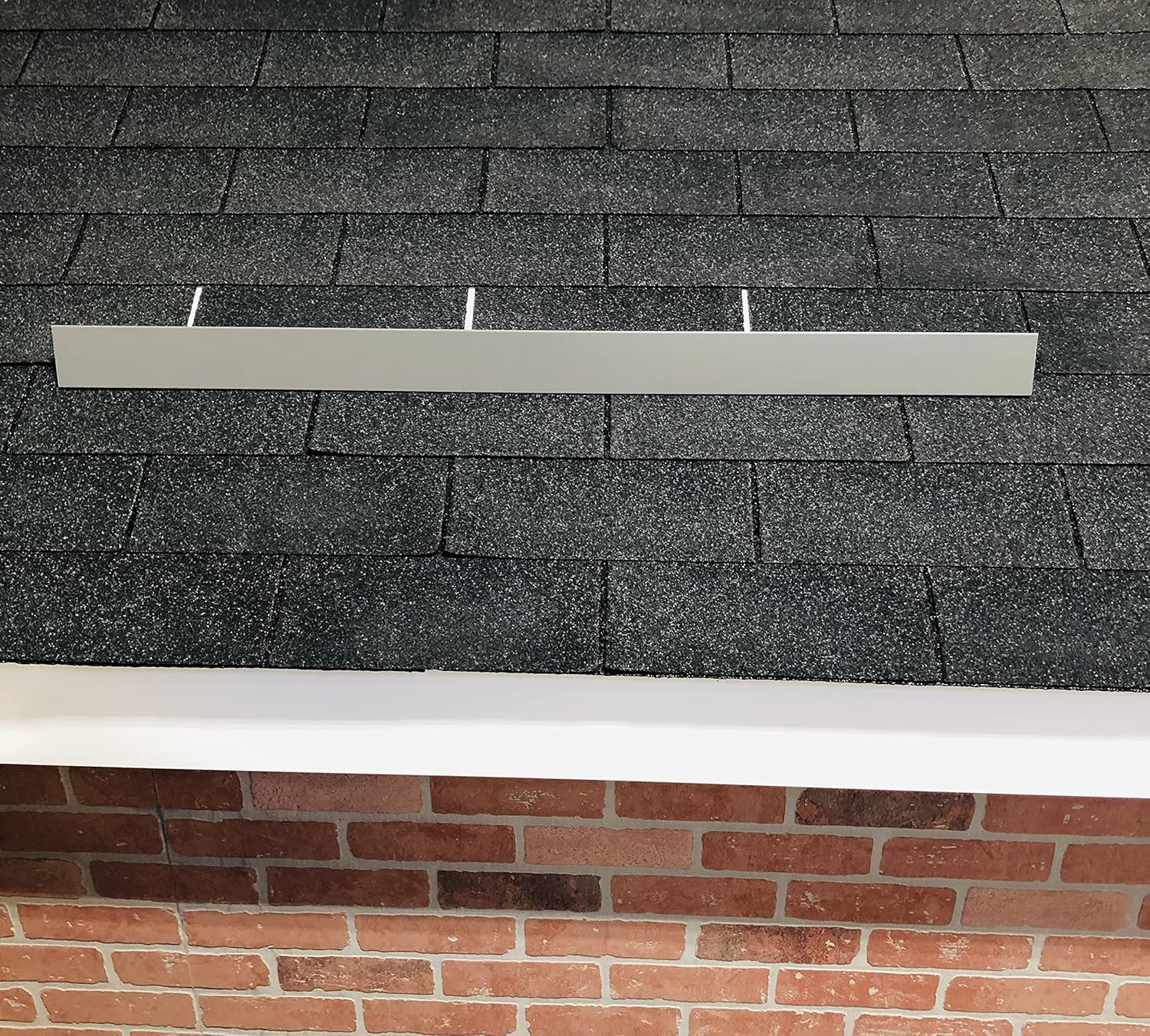 EAGLE 1- Shingle Roof Rain Diverter 40 Inches Long- 26 Gauge Material- Easy to Install- Includes Stainless Steel Nails (4, Charcoal Grey)